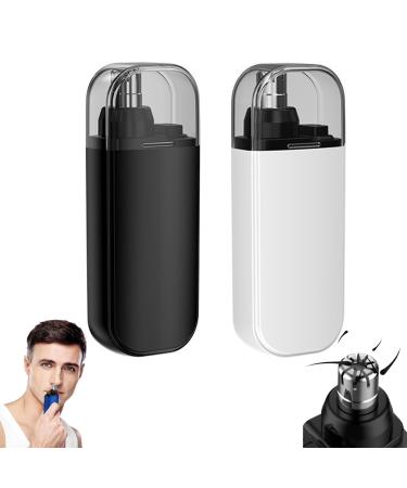 Pikapipy Nose Hair Trimmer Konka Electric Nose Hair Trimmer Pikapipy - Portable Nose Hair Trimmer Pikapipy Nose Hair Remover Criteriont.Cr01 Nose Trimmer 2 In 1 Nasal Hair Cutter for Men(Black+Wh Black+white