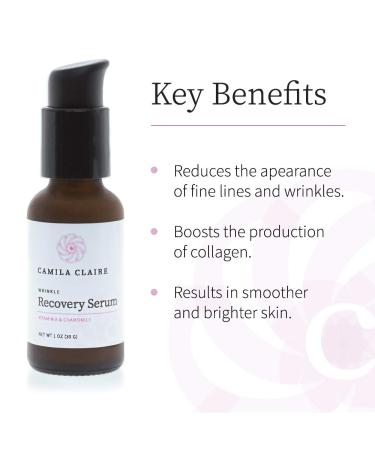 Wrinkle Recovery Serum with Retinol & Chamomile - 1 Oz | Soothes Fine Lines & Skin Irritation - Buy Online on GoSupps.com