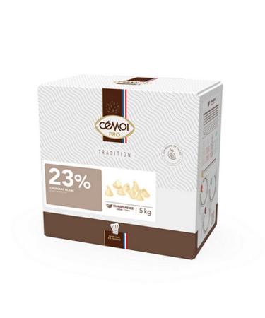 Cemoi White Chocolate Drops 23% 5 kg