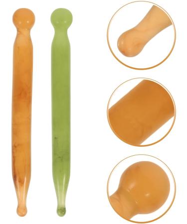Buy Minkissy 2-Piece Jade Acupressure Gua Sha Massage Set | Acupuncture Pen & Facial Massage Tool for Pain Relief - International Shipping Available - Buy Online on GoSupps.com