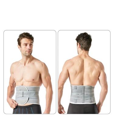 Buy XL Grey Back Brace - Breathable Design with Removable Lumbar Support for Effective Lower Back Pain Relief - Ships Internationally - Buy Online on GoSupps.com