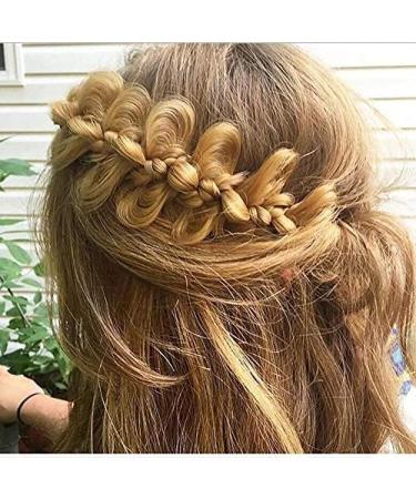 Gledola Bridal Hair Accessories Wide Kinky Fishtail Plaited Braids Headband Braided Synthetic Hair Elastic Stretch for Women Bride (Deep Brown) - Buy Online on GoSupps.com