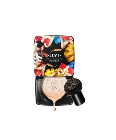 Mushroom head air cushion CC cream Beauty Cream Exo Too mushroom air pillow CC Creme Foundation Cover Conceal Make-up Moisturizing brightening pigment Liquid Foundation Women (H-Natural)