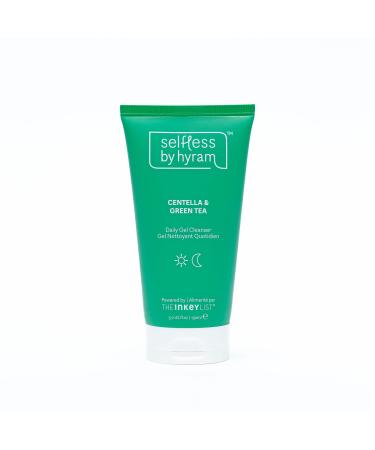 Selfless by Hyram Centella & Green Tea Hydrating Gel Cleanser. Gentle Hydrating Daily face Cleanser with Antioxidants that Removes Makeup. For All Skin Types (5 fl oz)