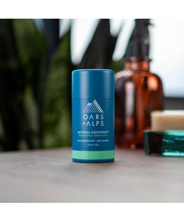Oars + Alps Aluminum Free Deodorant for Men and Women Dermatologist Tested and Made with Clean Ingredients Vegan Eucalyptus Spearmint 1 Pack 2.6 Oz 1ct - Eucalyptus Spearmint 2.6 Ounce (Pack of 1) - Buy Online on GoSupps.com