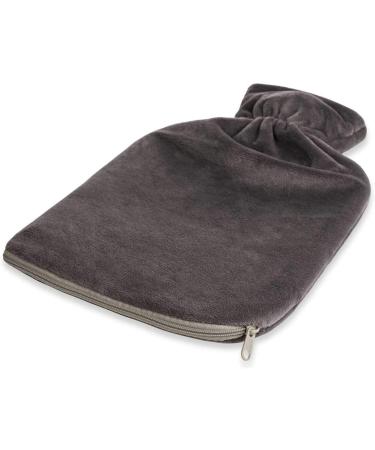 Premium 1.8L Hot Water Bottle with Fleece Cover & Zipper | BS1970:2012 Certified Heat Pillow - Buy Online on GoSupps.com