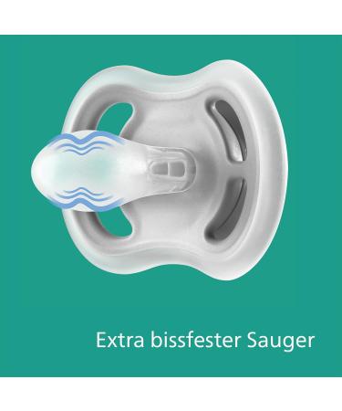 Philips Avent Ultra Air Pacifier 2-Pack - BPA-Free Breathable for 18+ Months Includes Sterilization Box - Elephant/Love Design (SCF349/22) - Buy Online on GoSupps.com