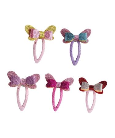 FRCOLOR Girls Snap Hairpins hair accessory for girls hair clips for infant hair clips matte hair clips bows shower hair clips Bowknot Hair Clips Glitter Glitter Barrettes