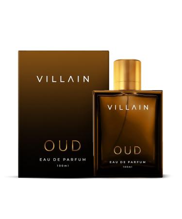 Vil'lain Oud Eau De Parfum for Men | Super Long Lasting Premium Fragrance | Oriental Smoky Spicy | Attar Like Scent for Luxury and Richness | 100ml (3.38 Fl Oz)
