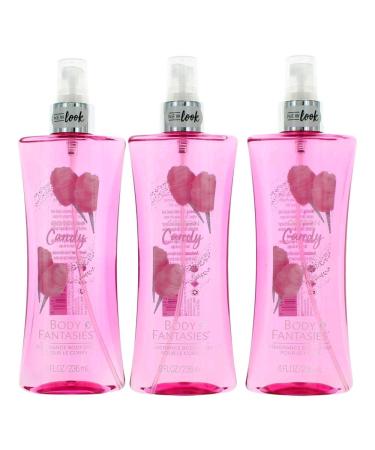 Parfums De Coeur Cotton Candy by Body Fantasies 3 Pack 8 oz Fragrance Body Spray women