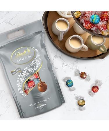 Lindt Lindor Silver Mixture 1kg - 80 Milk 70% Salted Caramel & Double Chocolate Pralines | Perfect Chocolate Gift - Buy Online on GoSupps.com