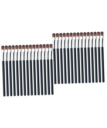 KALLORY 50 Pcs Eye Shadow Brush Makeup Applicator Eyeshadow Flat Makeup Brush Fine Point Miss 13.3X0.9CMx2pcs As Shownx2pcs