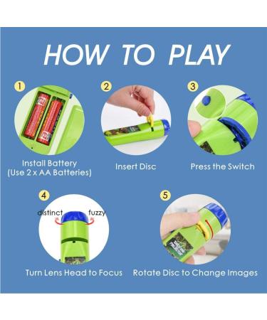 Pup Go Mermaid Torch & Projector with 3 Discs - 24 Images Pink Toy for Girls | Fairy Gifts for Kids Age 3-7 | Night Light & Projector for Children (Mermaid) - Buy Online on GoSupps.com