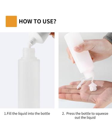 4 Pack 50ml Travel Bottles | Refillable Squeeze Bottles for Make-up Shampoo & Lotion | Transparent Plastic Travel Accessories - Buy Online on GoSupps.com