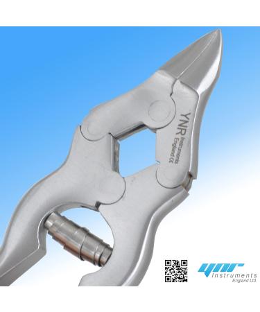 YNR Toenail Clippers by YNR Instruments England - Podiatry Tool German Forged - 6 inch Cantilever Nail Nippers to Cut Thick Toe Nails - Hospital Grade - 15cm - Barrel Spring  - Buy Online on GoSupps.com