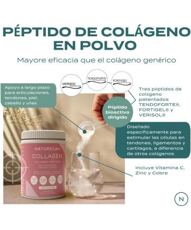 Naturecan Collagen Peptides Powder Unsweetened 48 Servings 600g 600 grams - Buy Online on GoSupps.com