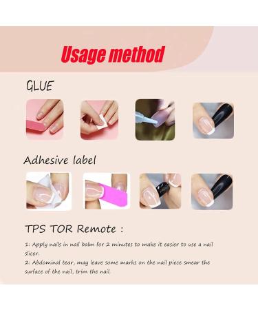 Short False Nails - Cute Red & Pink Square Press On Nails with Silver Glitter | 24 Pcs Acrylic Stick On Nails for Women & Girls - Buy Online on GoSupps.com