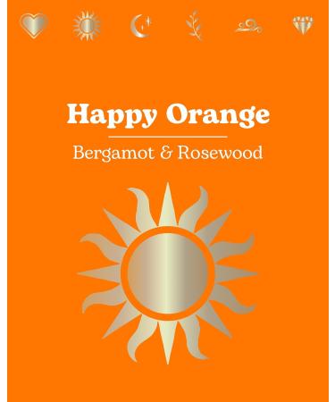 Fall Gifts: Happy Orange Candle - Luxury Scented Soy Candle with Bergamot & Rosewood for Women | Non-Toxic Christmas Candles - Buy Online on GoSupps.com