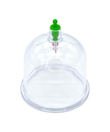 100x High-Quality Plastic Cupping Glasses - Green Hijama Cupping Cups (7cm) - Hacamat Kupas for Pain Relief & Wellness - Buy Online on GoSupps.com