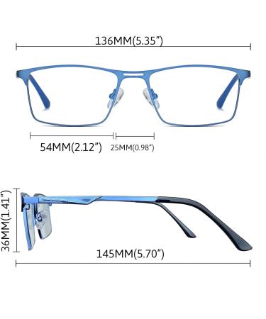 Joopin Blue Light Filter Glasses for Men & Women - Gaming & Computer Glasses with Metal Frame - Buy Online on GoSupps.com
