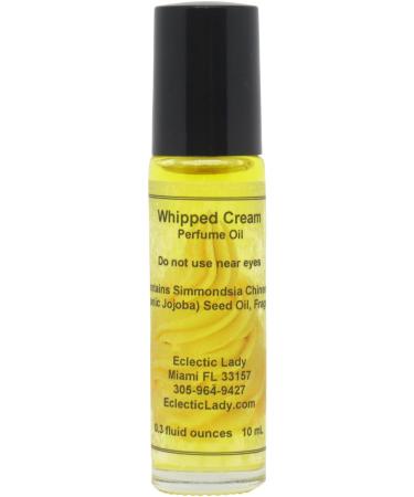 Whipped Cream Perfume Oil 0.3 Oz Portable Roll-On Fragrance with Long-Lasting Scent Delightful Essential Oils and Jojoba Oil For Daily Use 0.3 Fl Oz (Pack of 1)