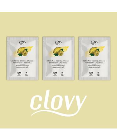  CLOVY Care. 1000 Lemon Scented Refreshing Disposable Wipes Dipped with Natural Ingredient Solution Nickel Free - Buy Online on GoSupps.com
