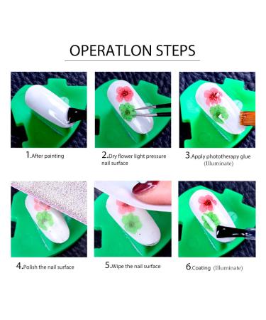 108PCS Dried Flowers & Foil Nail Art Kit - Natural Flower Designs for Resin Molds - Nail Art Accessories Set by YWLI - Buy Online on GoSupps.com