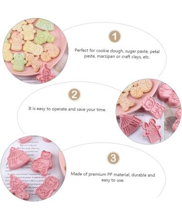 Alipis 1 Biscuit Mold Fudge Animal Crackers Pasties Fruit Muffin Mold Biscuits Cutter Metal 3D Bake Cookies 7.6x5cm Pink - Buy Online on GoSupps.com