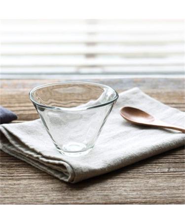 Transparent Glass Bowl Tableware Ice Cream Bowl Bucket Type Milkshake Cup -Style Breakfast Dessert Bowl 10 6.7cm Kitchenware - Buy Online on GoSupps.com