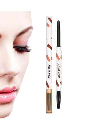 Eyeliner Pencil - Cream Gel Texture with Brush for Eyeshadow and Eyeliner Quick Drying and Long Lasting Eye Pencil Makeup Supplies for Daily Use Rowces Crow Black