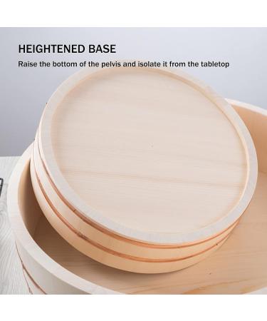11 Sizes Wooden Sushi Rice Bowl - Sushi Rice Mixing Tub Japanese Bibimbap Serving Dish for Restaurant Home Kitchen Tool 39x9.5cm (36x8cm) - Buy Online on GoSupps.com