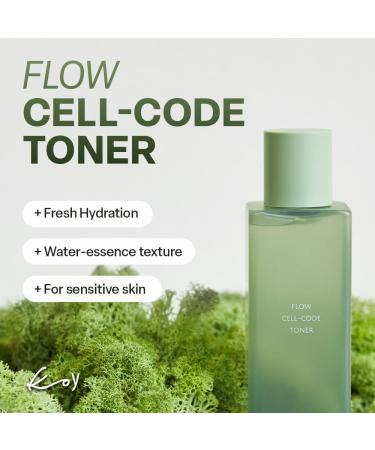 KOY Flow Cell-Code Toner & Cryo Cream Set | Hydrating Toner + Cooling Cream Duo | Smooth & Refresh Finish - Buy Online on GoSupps.com