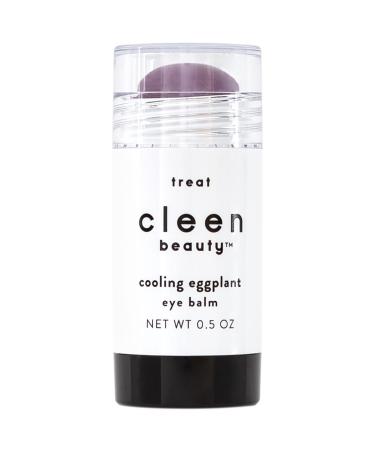 CLEEN BEAUTY Cooling Eggplant Eye Balm | Under Eye Stick with Eggplant Extract | Dark Circles Under Eye Treatment for Women | Puffy Eyes Treatment - Paraben Free | Eye Puffiness Reducer | 0.5 Oz