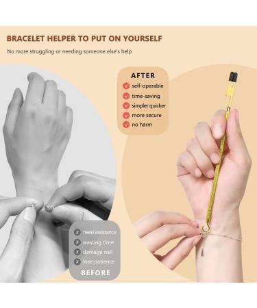 ChangWanna Bracelet Helper Tool Hook - Easy Metal Jewelry Aid for Fastening Bracelets & Necklaces - Gold - Buy Online on GoSupps.com