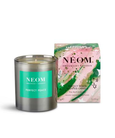 NEOM- Perfect Peace Candle (1 Wick) Pine Myrrh & Lime Peel | Festive Fragrance | Christmas