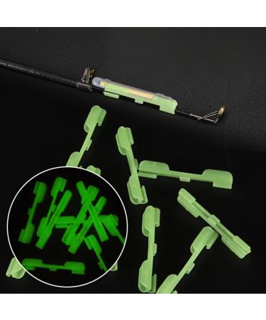 UNICOCO 10Pcs Night Fishing Clip - Fluorescent Glowstick Connections & Pole Tip Light Holder for Enhanced Fishing Experience - Buy Online on GoSupps.com