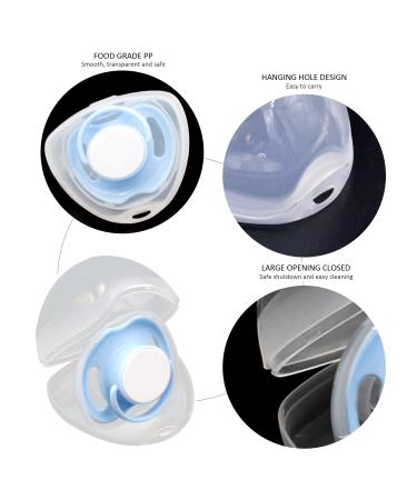 Portable Pacifier Box Set - 6 Pieces with Silicone Straps | Pacifier Protection and Easy Wear Solution - Buy Online on GoSupps.com