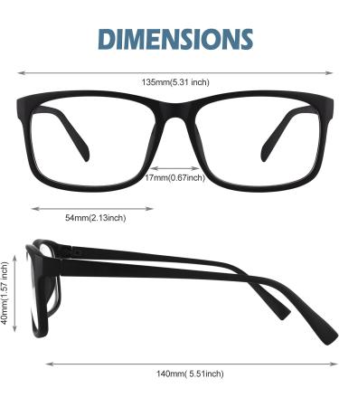 CGID CN12 Glasses - Extra Narrow Matte Black Slim Rectangle Nerd Glasses for Clear Vision | International Shipping - Buy Online on GoSupps.com