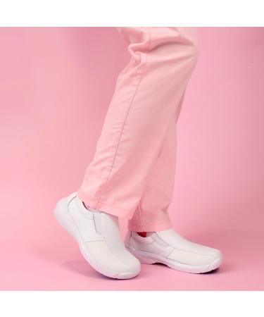 Hawkwell Pro Women's Nursing Shoes for Bunions | Lightweight Slip-Resistant Orthotic Work Shoes for Foot Pain Relief - Size 9 White - Buy Online on GoSupps.com
