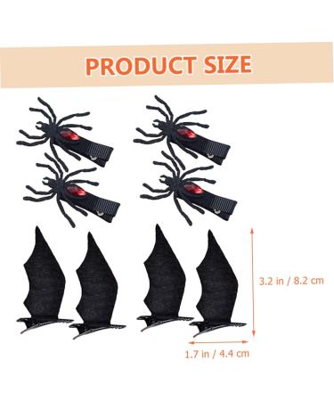 FRCOLOR 8 Pairs Halloween Hair Clips Bat Hairclips Halloween Hairpins Cosplay Hair Clips Kids Hair Barrettes Dress Accessories Non-woven Hair Clips Non-woven Fabric Clothing - Buy Online on GoSupps.com