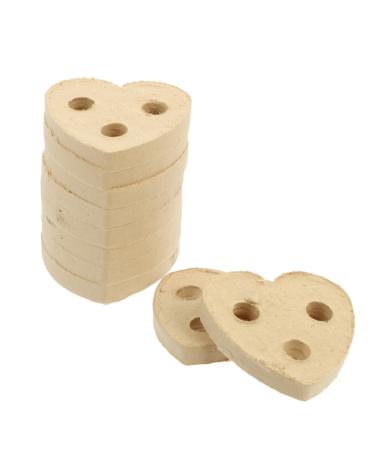 Healeved 10st ai cake mini moxa sticks MoShes heart formed moxibusion stick moxibusion wormwoman chinese moxibustion pads moxa cake chinese style khaki 4.5x4.5cm