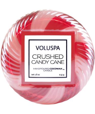 Voluspa Crushed Candy Cane Macaron Candle - 1.8oz (51g) | Premium Scented Candle for Holiday Decor | International Shipping Available - Buy Online on GoSupps.com