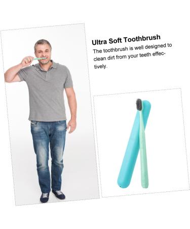 PartyKindom 4 Piece Travel Toothbrush Set | Colored Wooden Toothbrushes & Natural Gift for Gum Care - Buy Online on GoSupps.com