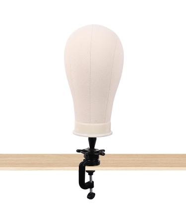MapofBeauty 22 Inch Canvas Block Head Wig Stand for Wig Making & Styling (Beige) - Buy Online on GoSupps.com