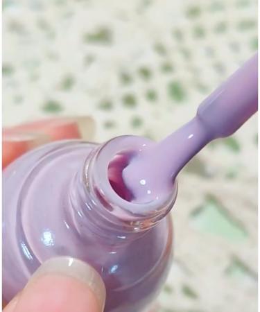 Purple Nail Polish Lilac Nail Polish Nail Varnish Lavender Violets Pale Purple French Manicure Quick Dry Natural Long Lasting No Need Baking Nail Art Polish for Women DIY Salon Home - Buy Online on GoSupps.com