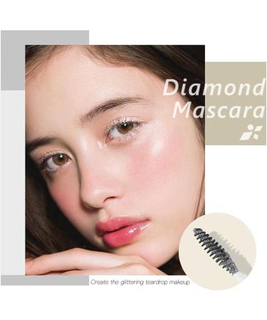 XGZ 4D Shining Lash Mascara Diamond Glitter Mascara Waterproof Delicate Makeup Long Lasting Quick Drying for Ladies Easy to Remove - Buy Online on GoSupps.com