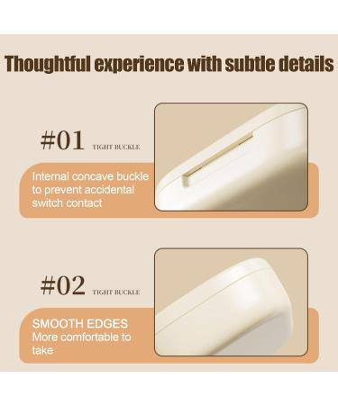 Generic Travel Pill Organizer | Travel Daily Portable Pill Holder | Pocket-Sized Travel Pill Holder Compact Double Sealing Weekly Pill Organizer Lightweight Personal Medicine Container for Pills 6 Grid Cream White - Buy Online on GoSupps.com