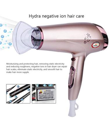 2200W Professional Hair Dryer with Diffuser Nozzles Ionic Salon Powerful Hairdryer AC Motor Fast Blow Dryer with 3 Heat Cool Shot 1.9m Long Cable Quiet Radiation Protection Small Gift - Buy Online on GoSupps.com