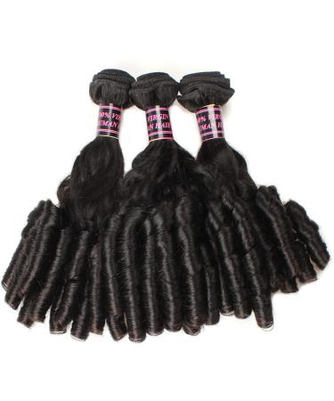 RemeeHi Brazilian Curly Hair Bundles - Natural Black Hair Weft Extensions for Women | 35.6 cm Curly Tressen - Buy Online on GoSupps.com