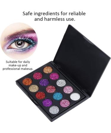 15 Colors Eyeshadow Palette Eyeshadow Makeup Glitter Eyeshadow for for Glamorous Eye Makeup Waterproof Glitter Eyeshadow Palette - Buy Online on GoSupps.com